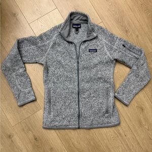 Patagonia Women's Gray Full-Zip Fleece Jacket better sweater Size small